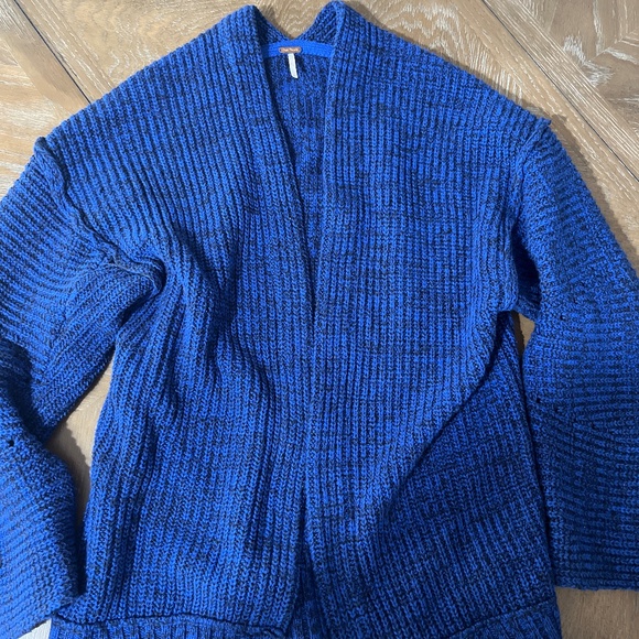 Free people High Hopes chunky Colbalt cardigan - Picture 1 of 5